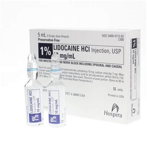 Lidocaine Injectable Ml Preservative Free Ophthalmic Anesthetics