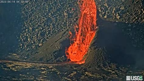 Video K Lauea Eruption Update Vigorous Lava Fountain