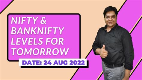 Nifty And Bank Nifty Levels For Tomorrow Market Analysis 24 Aug