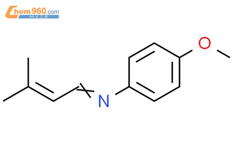 140236 11 9 Benzenamine 4 methoxy N 3 methyl 2 butenylidene 化学式结构式