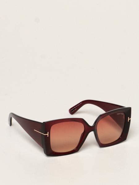 TOM FORD Occhiali Da Sole In Acetato Bordeaux Occhiali Da Sole Tom