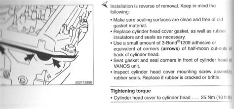 Valve Cover Bolts Are 18 Ft Lb The Right Torque Amount E46 Fanatics