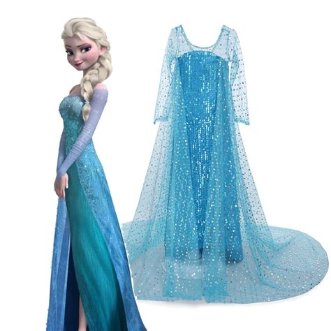 TOLOYE Disfraz Elsa Frozen Vestido De Princesa Elsa Con Accesorios De