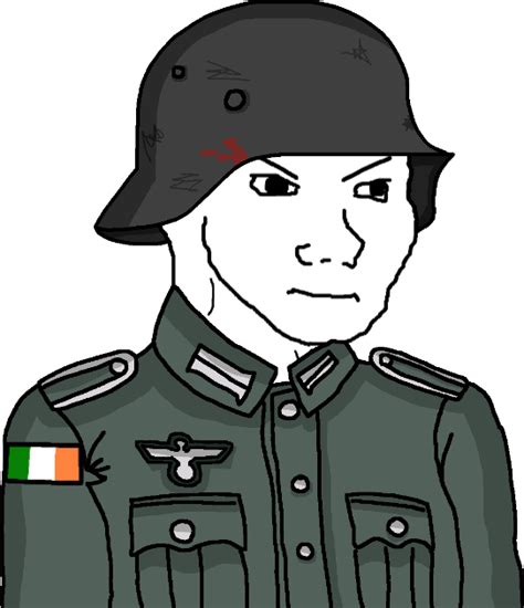 Irish German Soldier Wojak Blank Template Imgflip