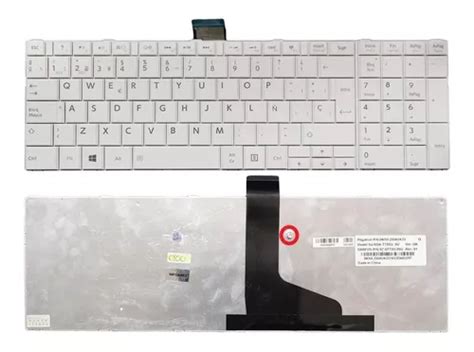 Teclado Toshiba C L D Sp Mk Blanco Teclas Juntas Env O Gratis