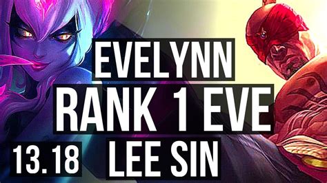 EVELYNN Vs LEE SIN JNG Rank 1 Eve Rank 5 6 0 4 500 Games