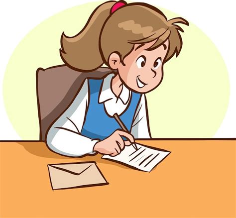 Free Clip Girl Writing Download Free Clip Girl Writing Png Images