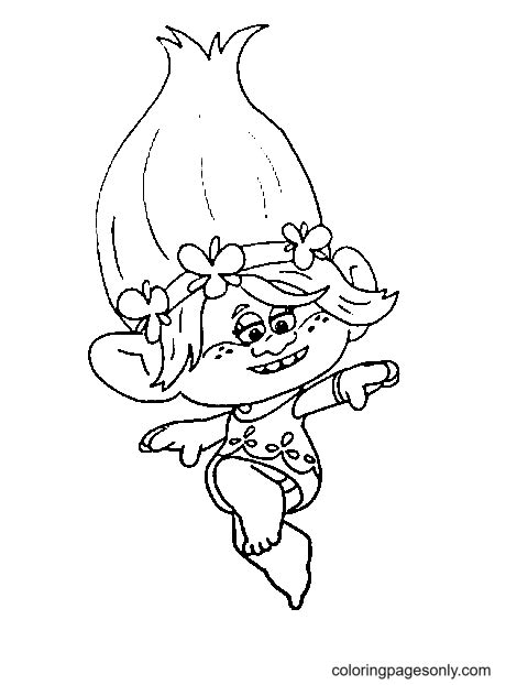 Trolls Poppy And Branch Coloring Pages Poppy Coloring Pages Páginas