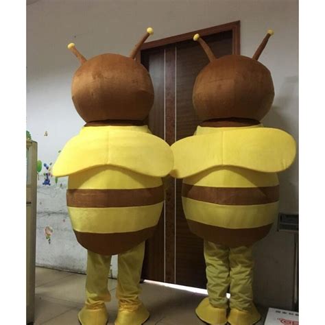 Bee Cartoon Cosplay Mascot Costume Clothing Adult Size Theme Origin