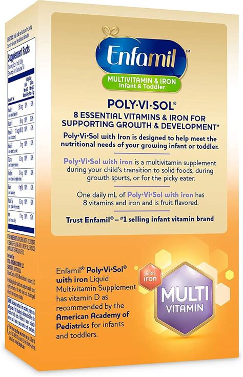 Enfamil Poly Vi Sol Multivitamin Supplement Drops With Iron 50 Ml