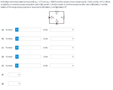 Solved In The Figure The Ideal Batteries Have Emfs G V Chegg