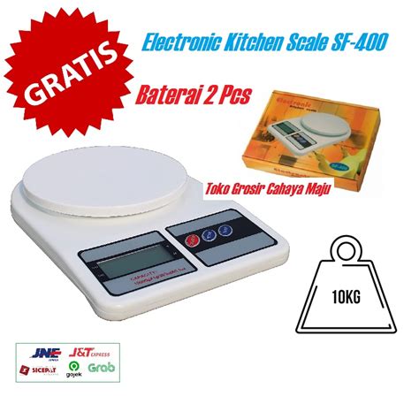 Jual Timbangan Digital Dapur 10KG Kitchen Scale SF 400 Kue Buah