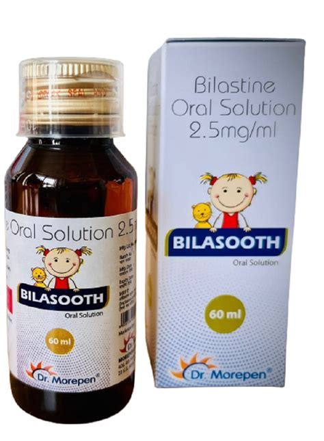 Suspension Antibiotic Bilasooth Bilastine Oral Solution Packaging Size