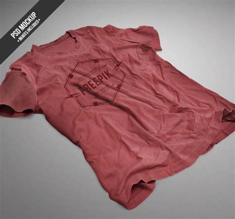 red-t-shirt-mockup-psd-free-download - DesignersLib.com