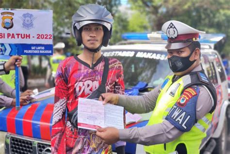 Polrestabes Makassar Tindak 2 281 Pengendara Dalam Operasi Pa GenPI