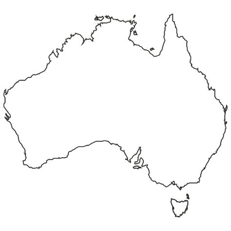 map of Australia.eps Royalty Free Stock SVG Vector