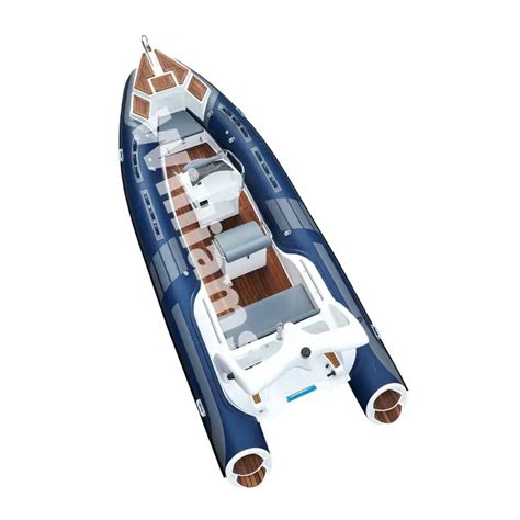 Yacht Sport Rib580 20ft Semi Rigid Fiberglass Deep V Hull Hypalon Pvc