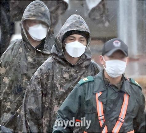 BTS V And RM S First Glimpse In Military Attire Captured Allkpop