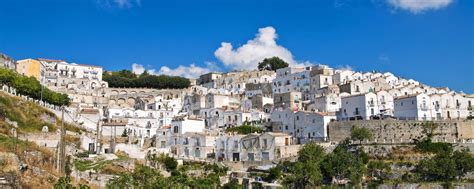 The Italian Village Of Monte Sant Angelo Foggia In Apulia Italy E