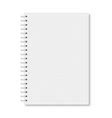 White Realistic Closed Notebook Cover Royalty Free Vector