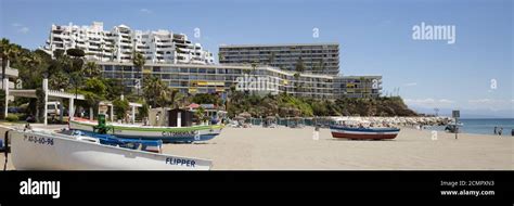 Beach of Torremolinos Stock Photo - Alamy