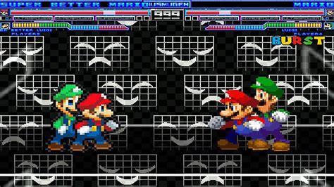 Super Better Mario Super Better Luigi Vs Mario And Luigi Mugen Battle