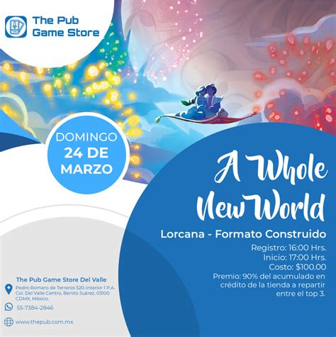 A Whole New World Lorcana Formato Construido The Pub Game Store