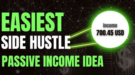 Easiest Passive Income Side Hustle To Get Paid Every Hours A