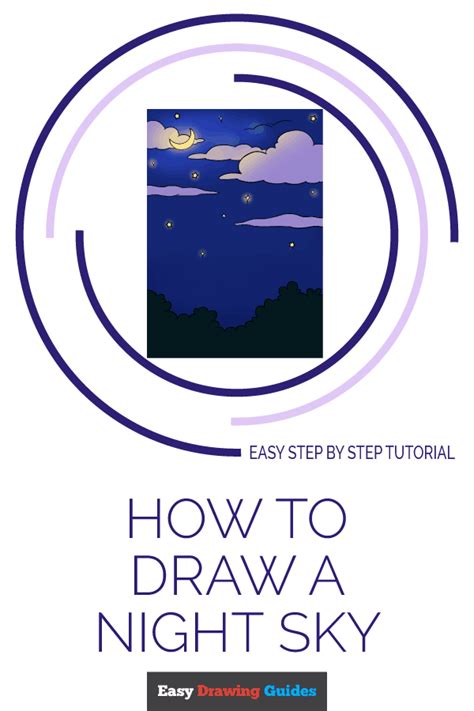 How to Draw a Night Sky – Really Easy Drawing Tutorial | Drawing tutorial easy, Easy drawings ...