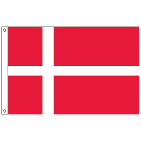 Mrf 46 Denmark Denmark 4” X 6” Staff Mounted Rayon Hanover Flag Company
