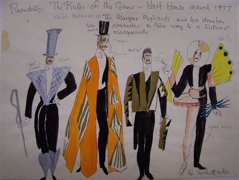 Costume design for “Rules of the Game” – Canada's Theatre Museum