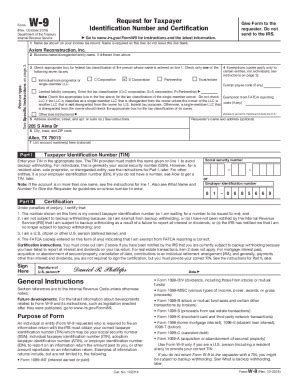 Fillable Online Substitute Form W Request For Taxpayer