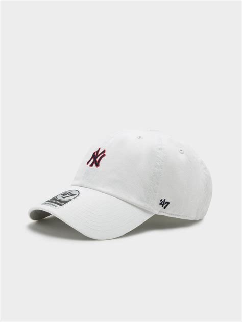 47 Brand New York Yankees Baseball Cap Whitenavy
