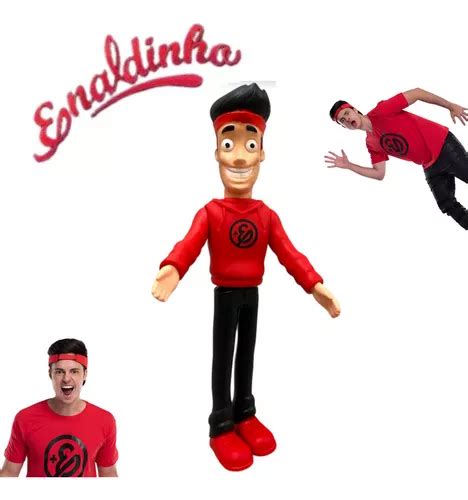 Boneco Youtuber Enaldinho Articulado 25cm De Vinil Brinquedo