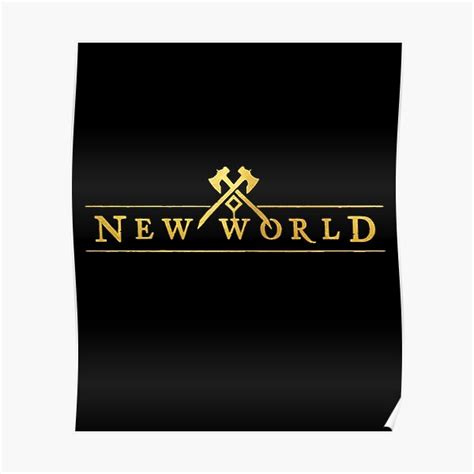 "New World Logo" Poster for Sale by urban-design | Redbubble