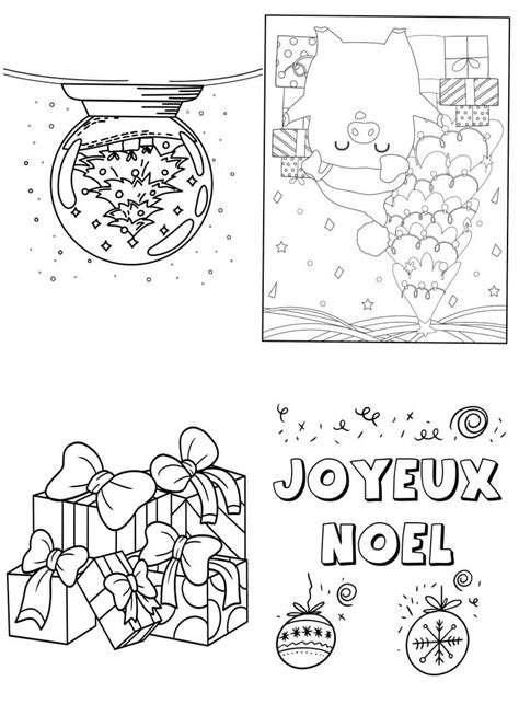 Cartes Colorier De Joyeux No L Imprimer Coloriage