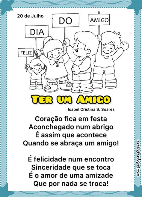 POEMA E ATIVIDADES TER AMIGO 1º ANO 2º ANO