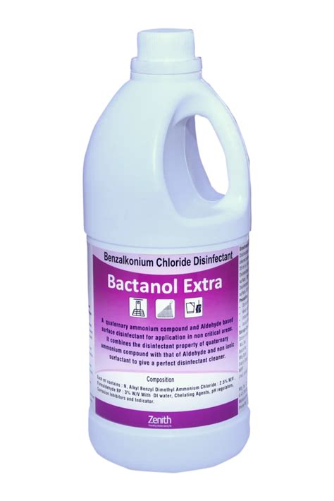 Bactanol Extra Benzalkonium Chloride Surface Disinfectant Liquid At Best Price In Satara