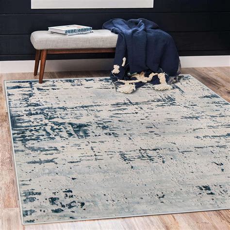 Asiinnsy Mordern Abstract Rug Soft Washable Carpet Non Slip Area Rug