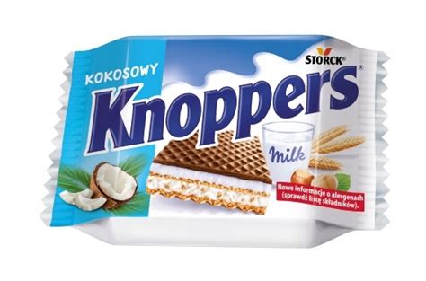 Knoppers WAFLE Z Kremem KOKOSOWYM 24 SZTUKI X 25g 12192444108