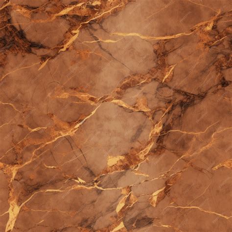 Premium Photo A Brown Marble With A Gold Pattern