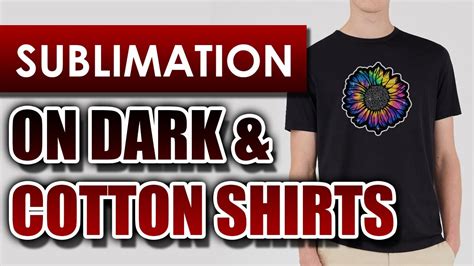 Sublimation Printing On A Dark Cotton Shirts Using Subli Mate Fabric