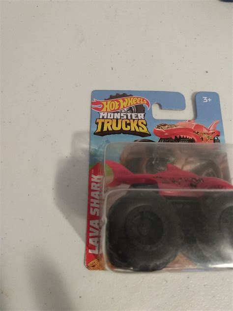 Hot Wheels Monster Trucks Plastic Lot Of 3 Mega Wrex Lava Shark Rodger Dodger La Paz County