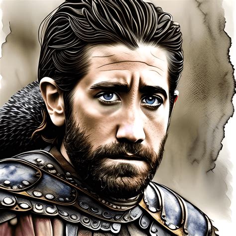 Watercolor Painting Of Jake Gyllenhal · Creative Fabrica