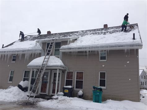 Roof Snow Removal Pictures Nor Easter Roofing Inc