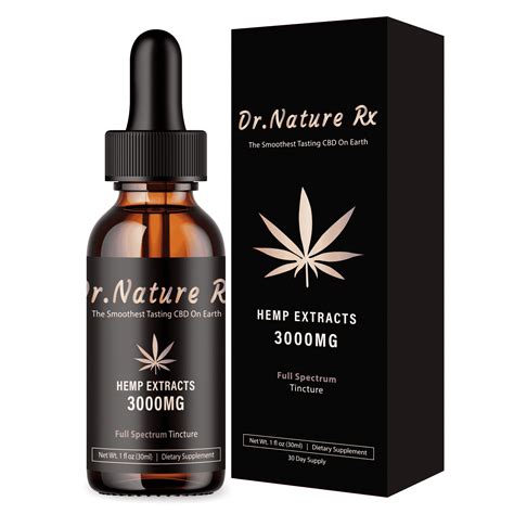 3000mg Full Spectrum Or No Thc Broad Spectrum Tincture Dr Nature Rx Cbd Hemp Wellness Store