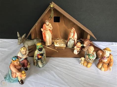 Hummel Vintage Hx Piece Nativity Set With Creche In Etsy