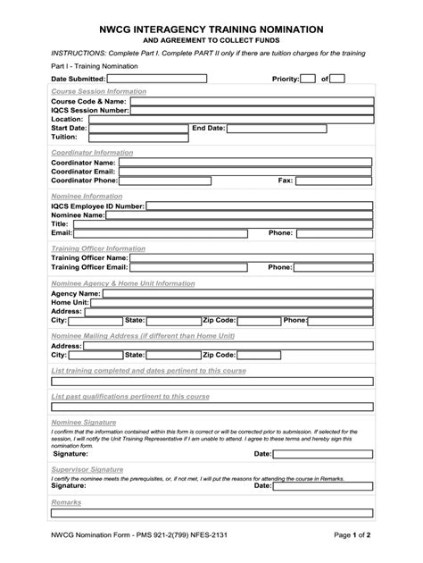 Nwcg Nomination Form Fill And Sign Printable Template Online Us