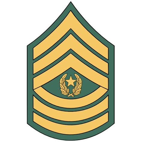 Vibrant High Quality Army Rank E 9 Command Sergeant Major Magnets