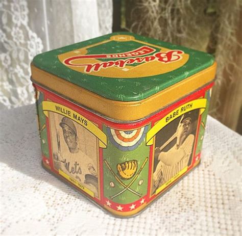 Vintage Baseball Legends Tin Roberto Clemente Willie Mays Babe Ruth Ted Williams